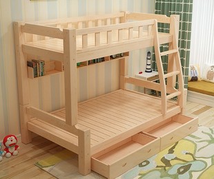 儿童床上下床成人双层床高低床母子床实木子母储物床小户型家具