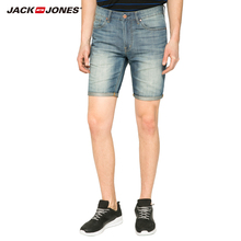 216243010 夏季牛仔短裤 JACKJONES杰克琼斯含亚麻轻薄直筒男装