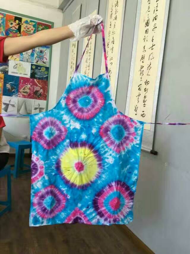 儿童手绘空白帆布围裙罩衣幼儿园手工diy可绘画画涂鸦