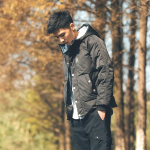 冬季新款男士连帽棉衣