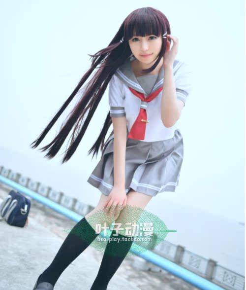 lovelive sunshine水团aqours短袖校服水手服cosplay女装