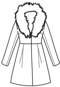 代画服装效果图 款式图 临摹 黑白线稿款式图 服装设计作业手绘