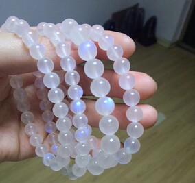 蓝光颗颗]月光石 蓝光 戒指评测 月光石的功效与