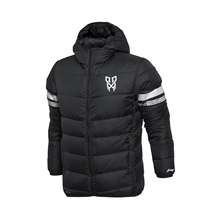 李宁男子防风透湿短款 型羽绒服外套AYML009 修身 16冬正品
