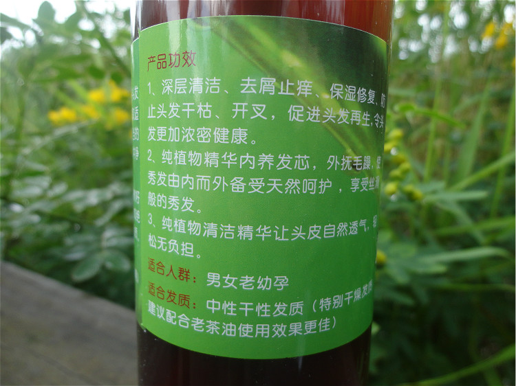极乐缘天然无硅油芦荟茶籽皂角洗发水去屑止痒顺滑滋养发根孕婴