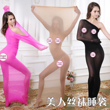 性感丝袜包全身连体情侣男女全包连身衣包头诱惑超薄连身全部包裹