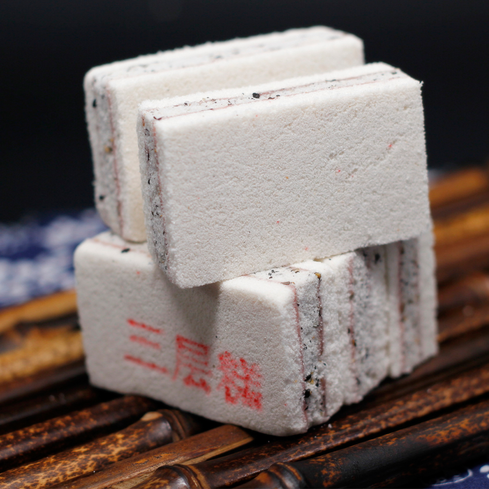 宁波特产 老象山传统手工特色糕点三层糕 零食休闲小吃夹心点心