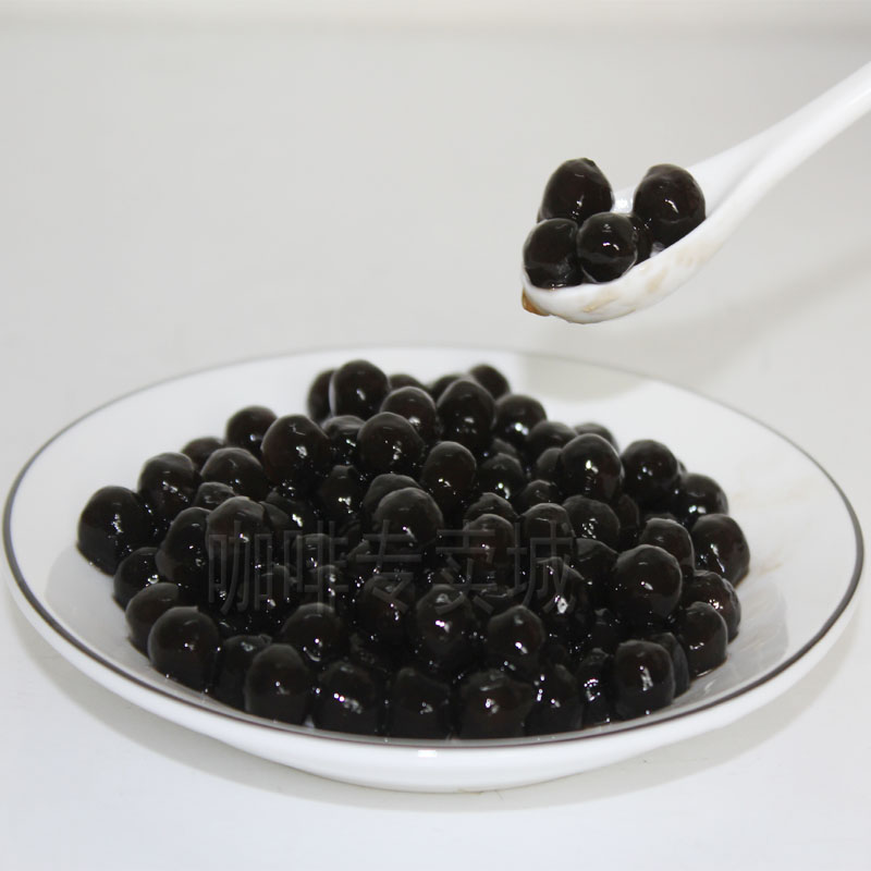 台湾黑珍珠粉圆 珍珠奶茶原料批发 波霸珍珠豆qq果900