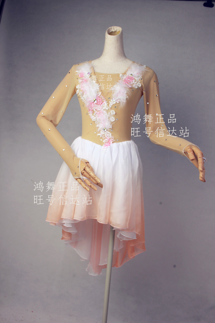 一带一路舞蹈演出服装定做定制现代古典芭蕾舞朱鹮舞台表演服装
