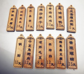 吊牌木菜牌餐厅 定制门牌木牌 牌挂式 松木菜牌雕刻字个性 定制