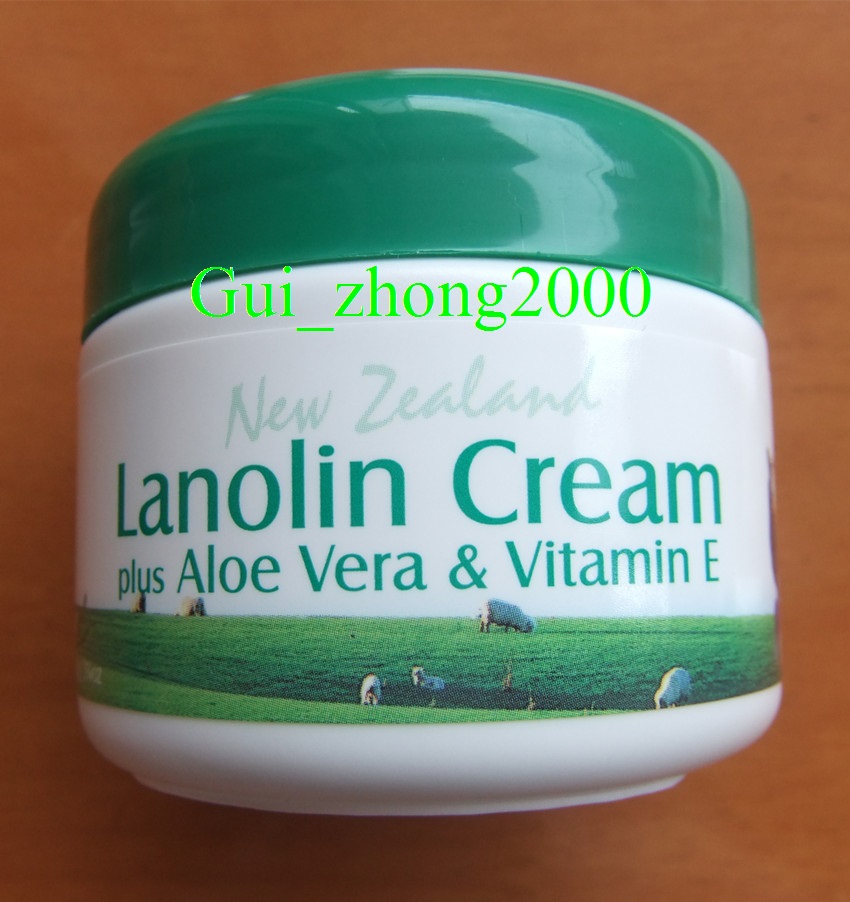 现货 新西兰原装lanolin cream绵羊油保湿水润面霜芦荟维e100g