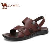 休闲凉鞋 皮鞋 牛皮沙滩鞋 夏季新品 日常大码 真皮男士 CAMEL骆驼男鞋