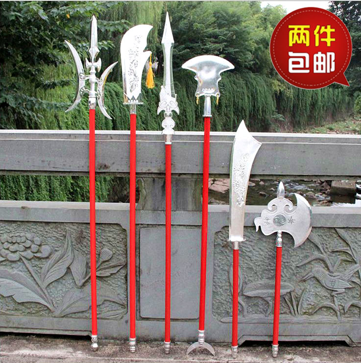三国兵器玩具演出道具赵云龙胆亮银枪关羽青龙偃月刀方天画戟