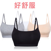 抹胸打底吊带小背心式少女无钢圈美背文胸运动裹胸内衣高中学生夏
