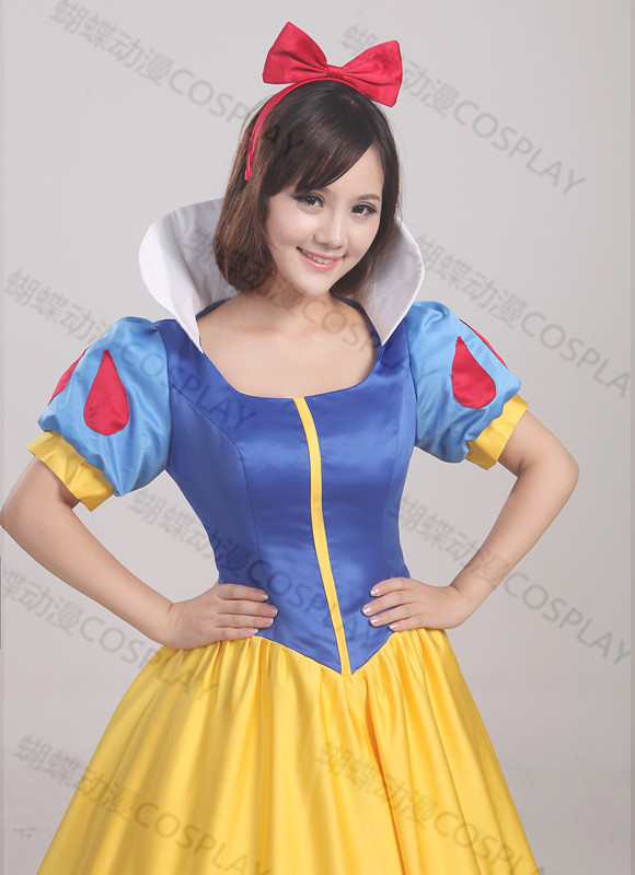 六一儿童节迪士尼白雪公主cosplay演出服装美女野兽公主裙连衣裙
