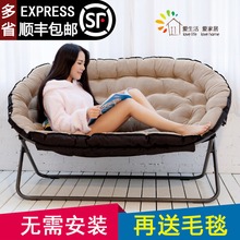 包邮 懒人沙发欧式双人布艺沙发单人沙发折叠沙发椅家用休闲椅特价