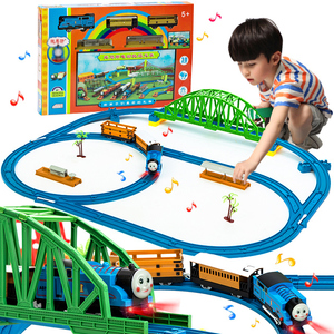 托马斯小火车套装儿童玩具火车带轨道动车停车