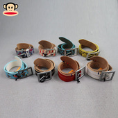 真皮印花腰带皮带 男女中性款 时尚 paulfrank大嘴猴专柜正品