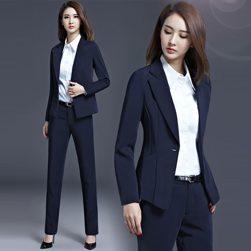 冰子云黑色小西装女士外套秋职业装大码时尚西服女装上衣休闲短款