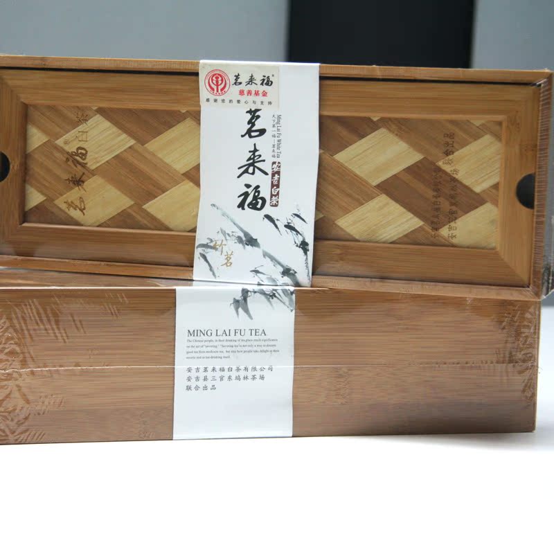 茗来福安吉白茶 竹乡系列 竹茗精品100g礼盒装 2016新茶