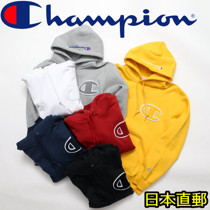 日本代购 champion pullover 大c logo 冠军卫衣套头帽衫 c3-e127