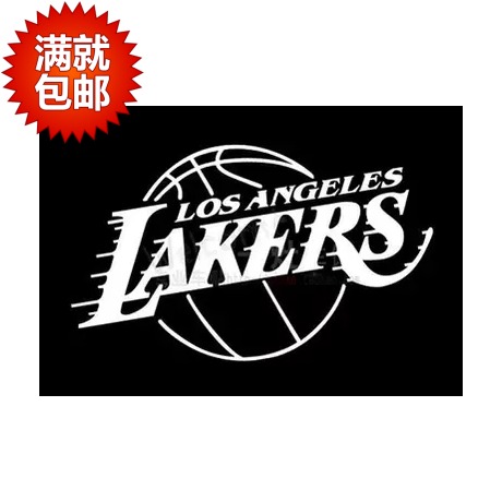 汽车贴纸nba篮球湖人队队徽标志科比反光贴纸