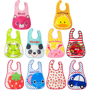 卡通宝宝饭兜罩衣