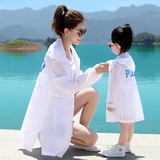 防晒衣女2017夏季新款中长款外套韩版百搭薄款宽松沙滩长袖防晒服