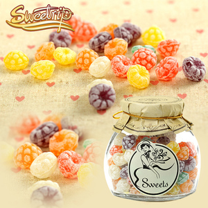 进口玻璃瓶装水果糖