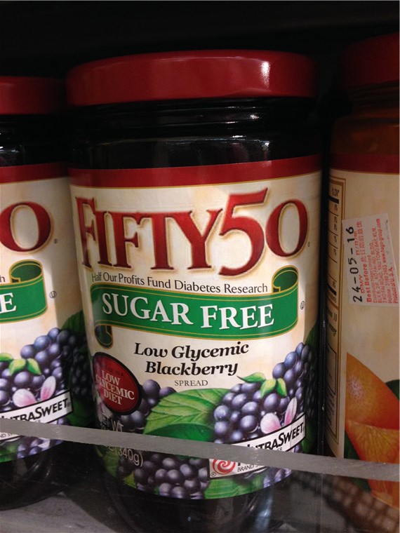 香港代购 美国进口fifty50 无糖黑莓果酱 面包酱340克