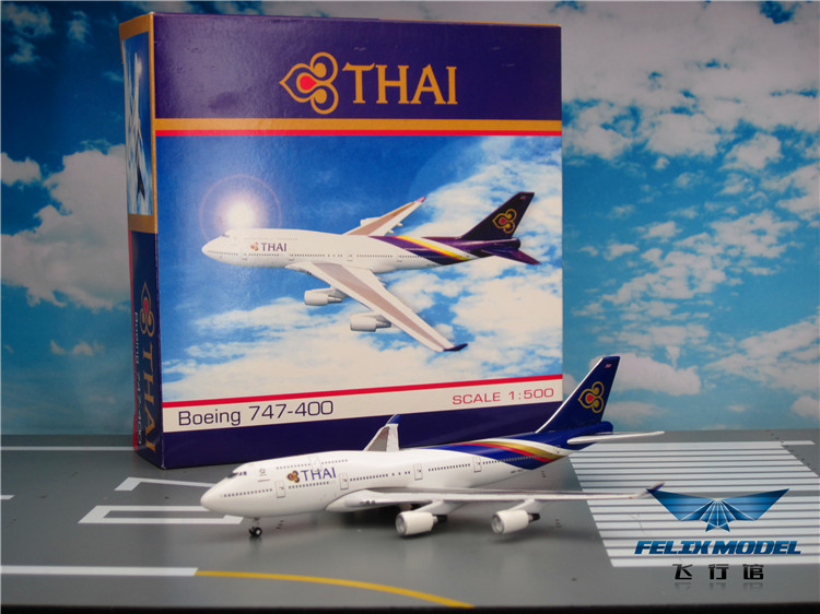 绝版wing model 泰国国际航空thai b747-400 hs-tgj 1:500 官版