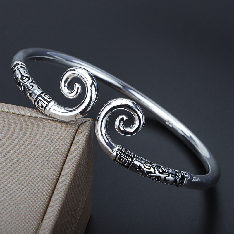 紧箍咒手镯男士纯银女孙悟空金箍棒金箍咒学生情侣手链手环潮饰品 - 360购物