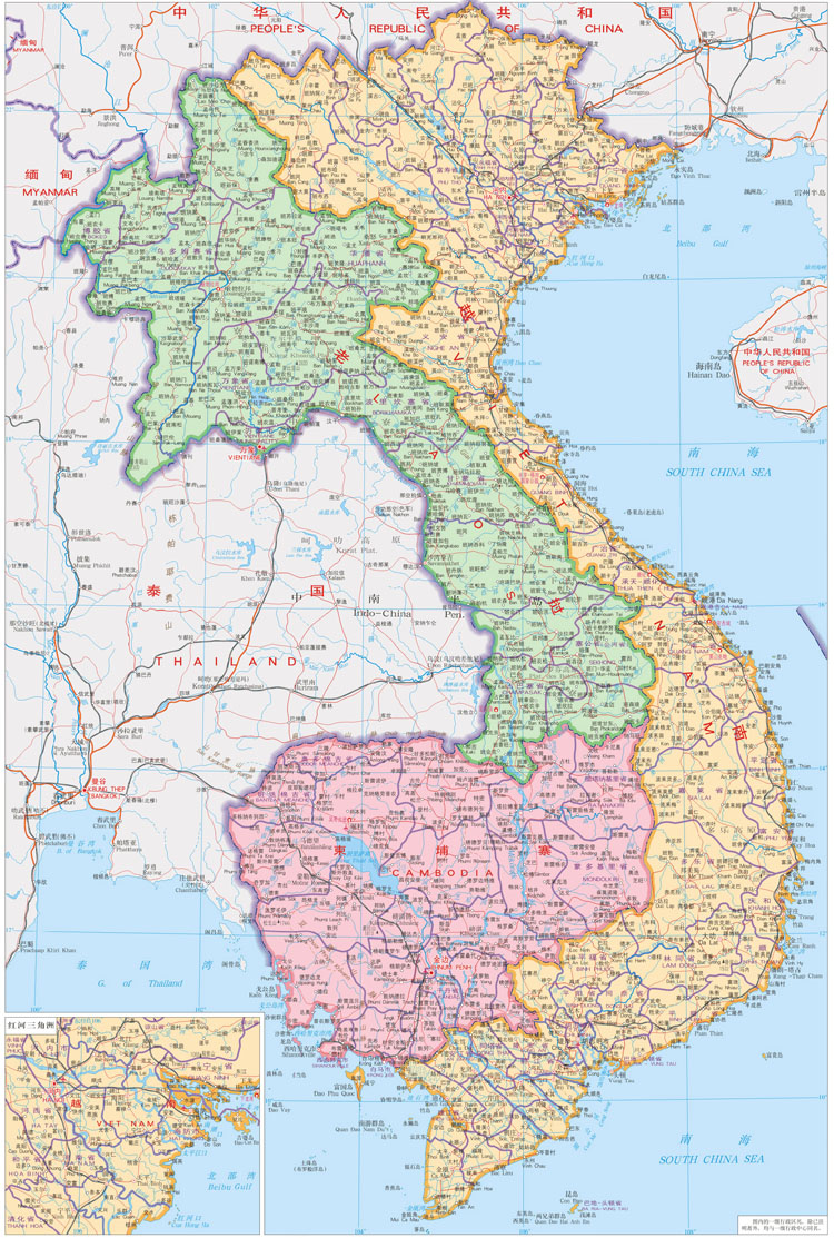 越南地图中文版 外贸公司旅游公司旅行社自由行办公室会议室画芯s