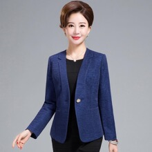 中青年女装2017新款春装小西服外套时尚百搭显瘦妈妈装女人节特价