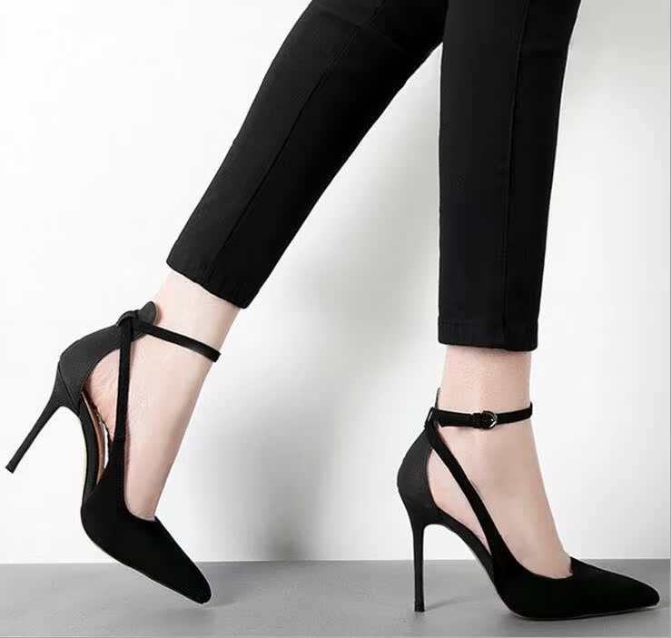 正品[细高跟鞋]美女穿细高跟鞋视频评测 细高跟