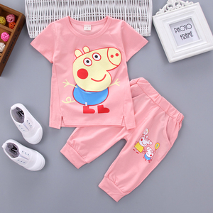 小猪佩奇儿童短袖套装