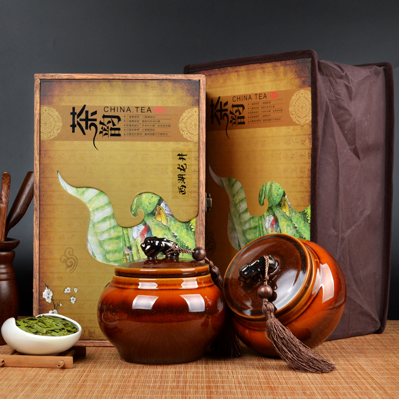 西湖龙井 2016年明前新茶 特级茶叶 高档茶叶礼盒装250g 明前春茶