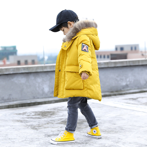 男童中长款棉衣