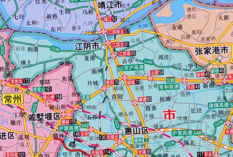 江苏省地图挂图 横版 1.图片