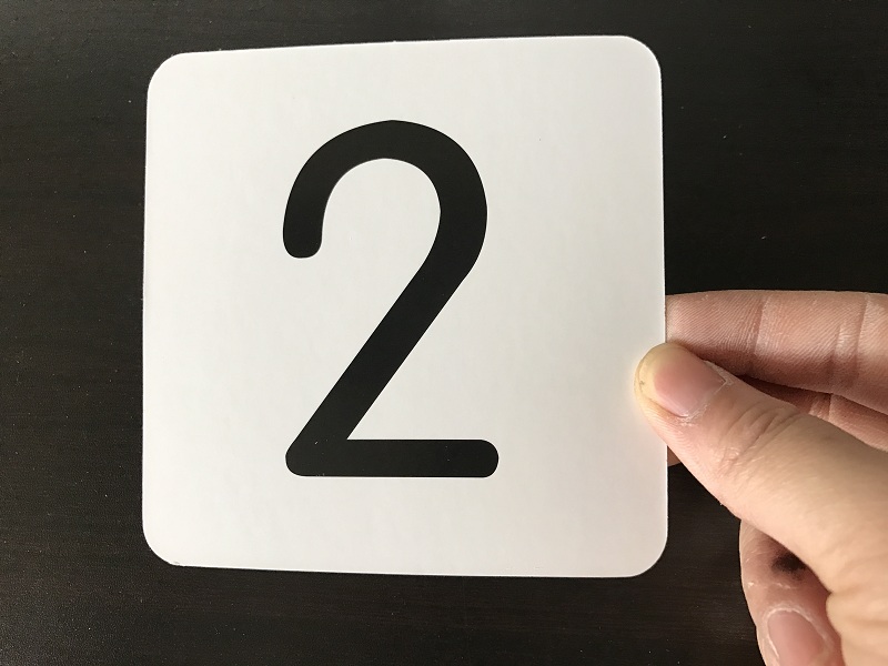 1-2-3-4岁宝宝看图有图认数字卡片 安全撕不烂破数学卡 幼儿园彩图学1