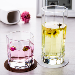 乐美雅透明玻璃杯子家用6支装