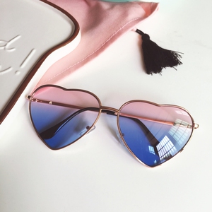 复古爱心渐变墨镜
