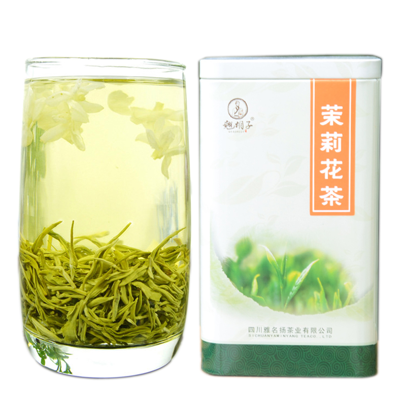 翘胡子 茉莉花茶2016 新茶 四川蒙顶山茶 特级花毛峰250g浓香包邮