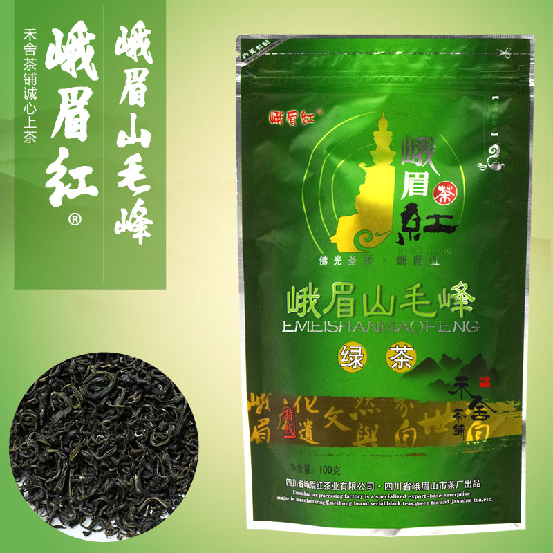 禾舍茶铺 峨眉山茶厂 2016年新茶峨眉山毛峰绿茶 特级袋装200g
