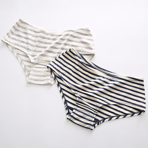 莫代尔纯棉简约条纹三角裤