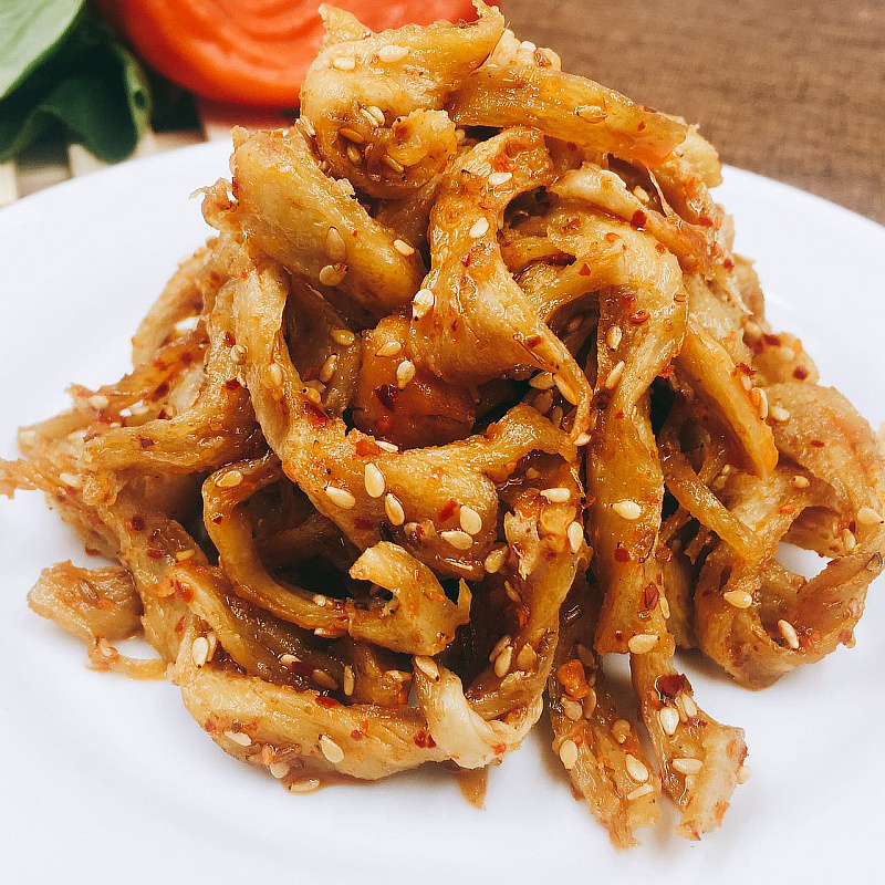 光头阿爸私房菜 孜然面筋 麻辣面筋 代餐素食 无添加剂!孕妇可吃