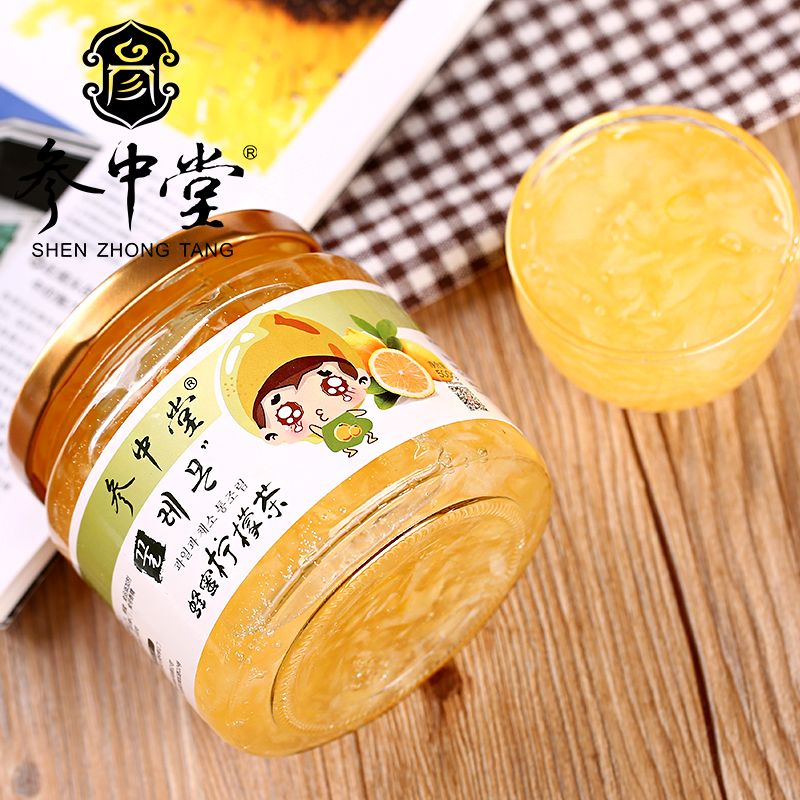 参中堂蜂蜜柚子茶500g 柠檬茶500g韩国风味水果茶冲饮品