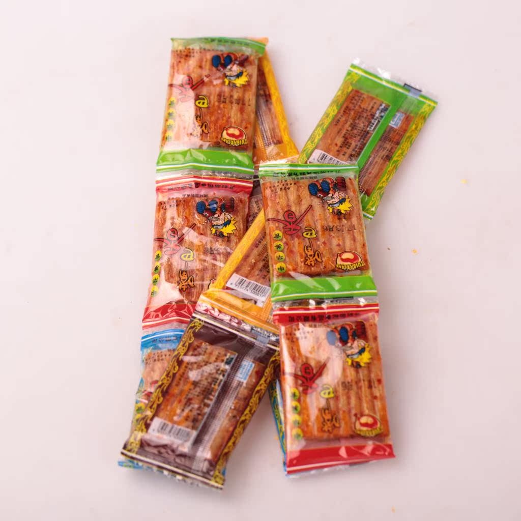 嘴巴香辣条辣片亲嘴片80后儿时怀旧麻辣零食小吃香辣片大刀肉