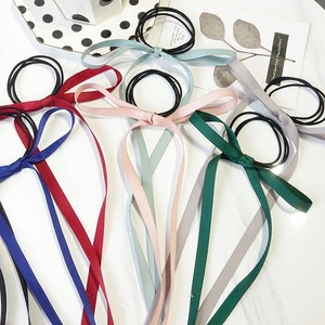 日系简约气质蝴蝶结飘带发绳