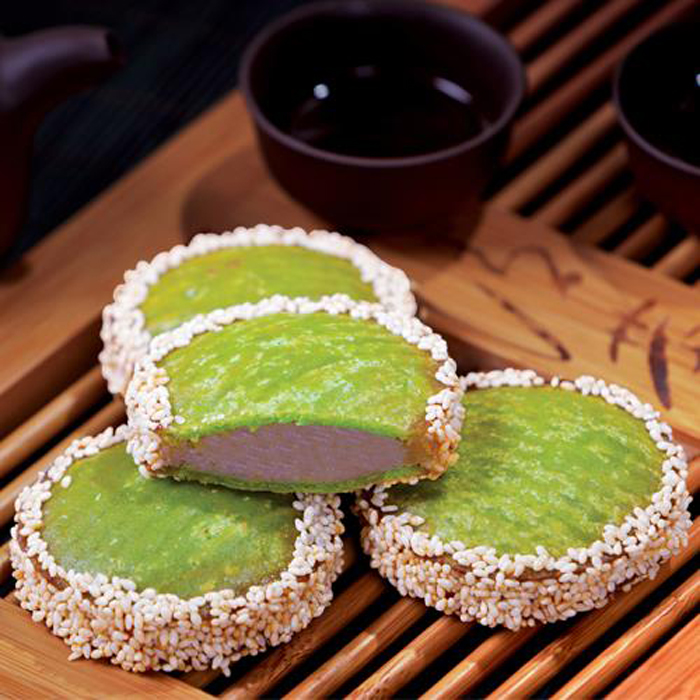绿茶饼 香芋芝麻酒店点心广式传统西式糕点 速冻半成品油炸小吃